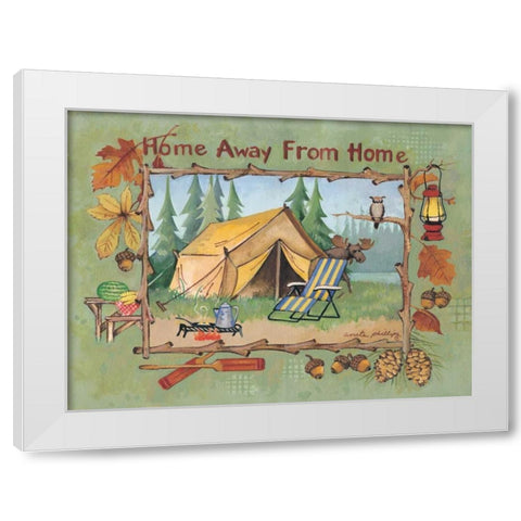 Home Away from Home White Modern Wood Framed Art Print by Phillips, Anita