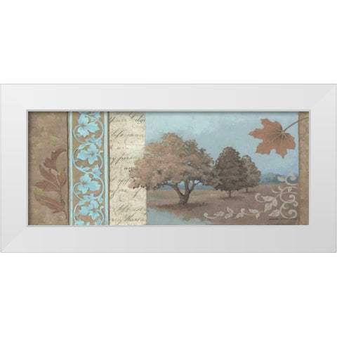 Fall Beauty White Modern Wood Framed Art Print by Phillips, Anita