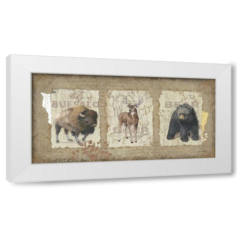 Woodlands I White Modern Wood Framed Art Print by Phillips, Anita