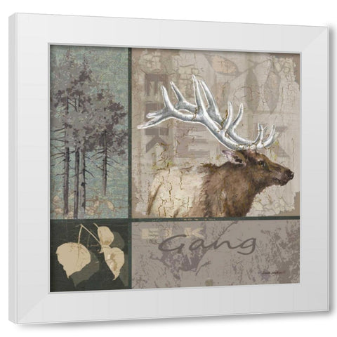 Gang White Modern Wood Framed Art Print by Phillips, Anita