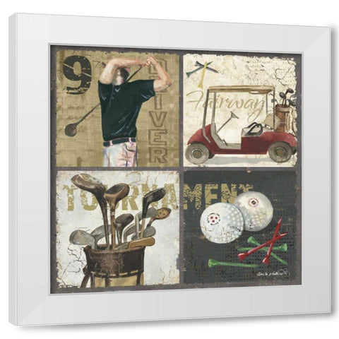 Tournament White Modern Wood Framed Art Print by Phillips, Anita