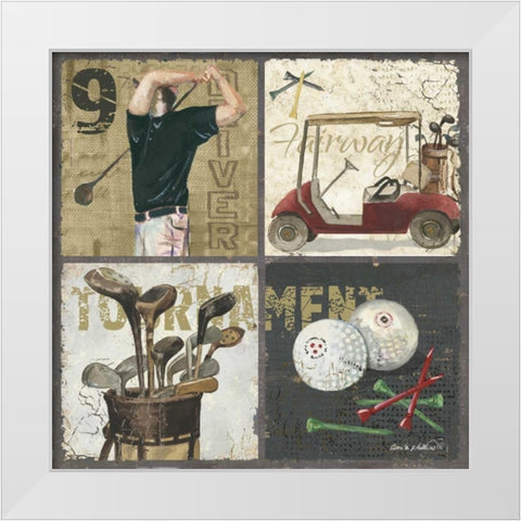 Tournament White Modern Wood Framed Art Print by Phillips, Anita