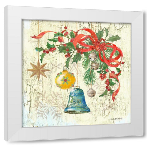 Ornaments II White Modern Wood Framed Art Print by Phillips, Anita