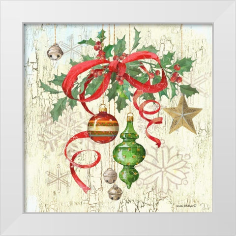 Ornaments III White Modern Wood Framed Art Print by Phillips, Anita