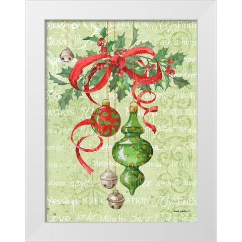 Ornaments Inspiration I White Modern Wood Framed Art Print by Phillips, Anita