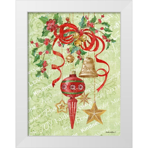 Ornaments Inspiration II White Modern Wood Framed Art Print by Phillips, Anita