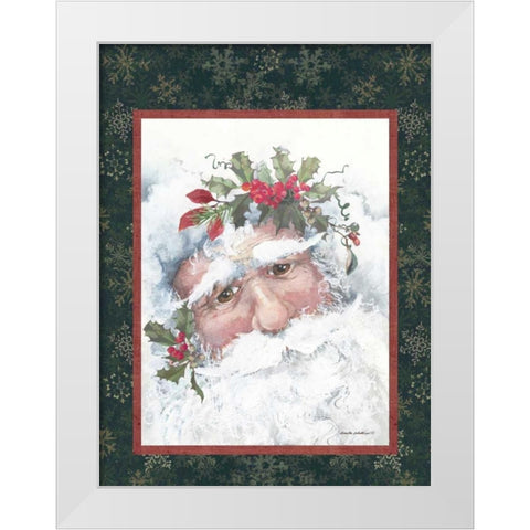Santa I White Modern Wood Framed Art Print by Phillips, Anita
