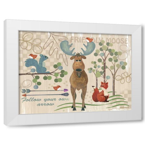 Lil Boy Lodge II White Modern Wood Framed Art Print by Phillips, Anita