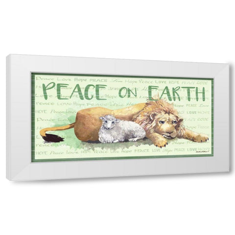 Peace on Earth II White Modern Wood Framed Art Print by Phillips, Anita
