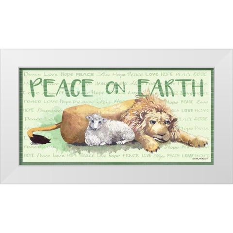 Peace on Earth II White Modern Wood Framed Art Print by Phillips, Anita