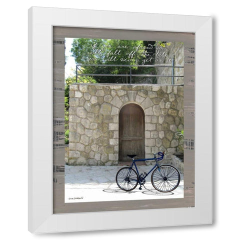 If You Are Afraid White Modern Wood Framed Art Print by Phillips, Anita