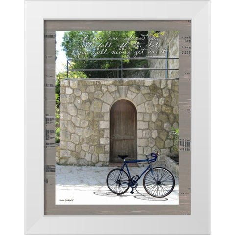 If You Are Afraid White Modern Wood Framed Art Print by Phillips, Anita