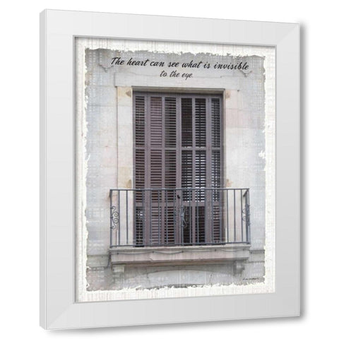 Windows of the World I White Modern Wood Framed Art Print by Phillips, Anita
