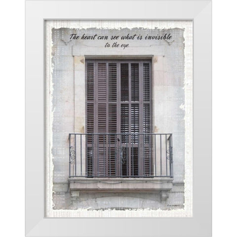 Windows of the World I White Modern Wood Framed Art Print by Phillips, Anita