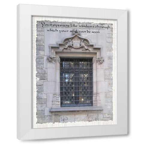 Windows of the World II White Modern Wood Framed Art Print by Phillips, Anita