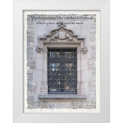 Windows of the World II White Modern Wood Framed Art Print by Phillips, Anita