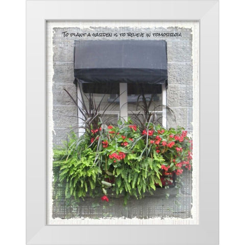 Windows of the World IV White Modern Wood Framed Art Print by Phillips, Anita