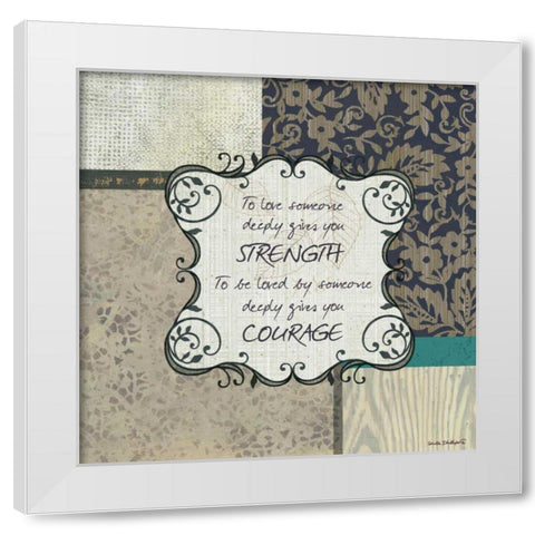 To Love Someone White Modern Wood Framed Art Print by Phillips, Anita