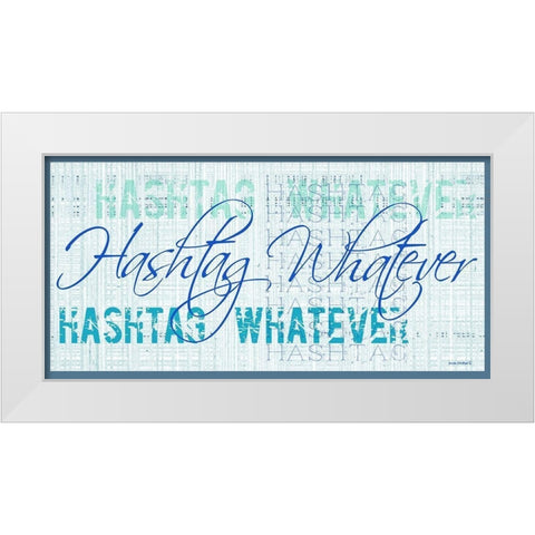 Whatever II White Modern Wood Framed Art Print by Phillips, Anita
