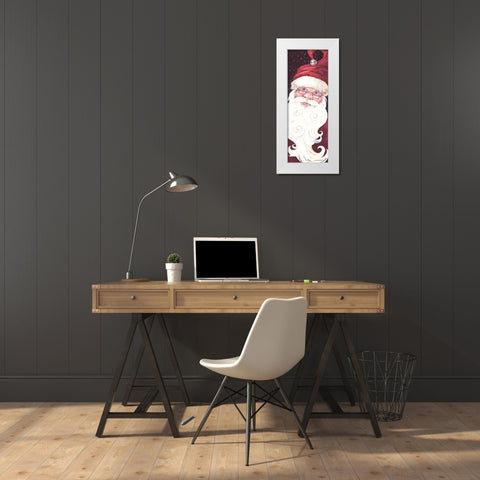 Santa Long White Modern Wood Framed Art Print by Phillips, Anita