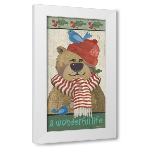 A Wonderful Life White Modern Wood Framed Art Print by Phillips, Anita