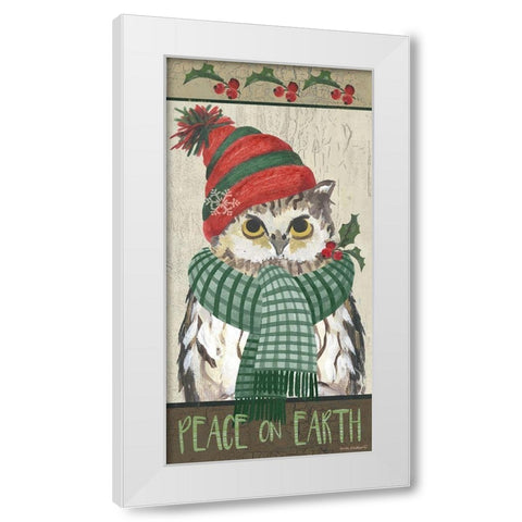 Peace on Earth White Modern Wood Framed Art Print by Phillips, Anita