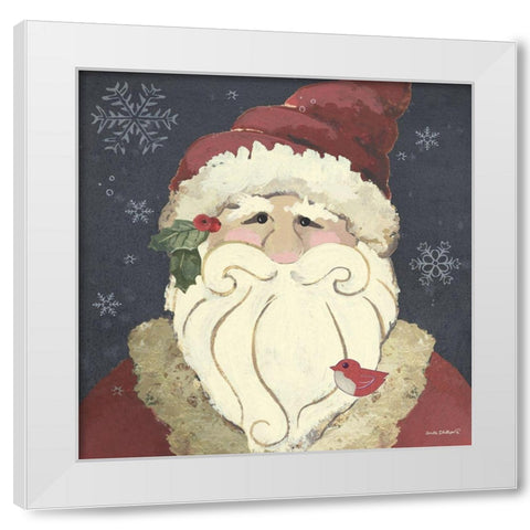Santa White Modern Wood Framed Art Print by Phillips, Anita
