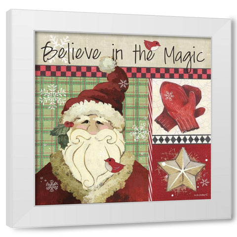 Believe White Modern Wood Framed Art Print by Phillips, Anita