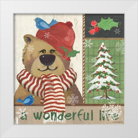 Wonderful Life White Modern Wood Framed Art Print by Phillips, Anita