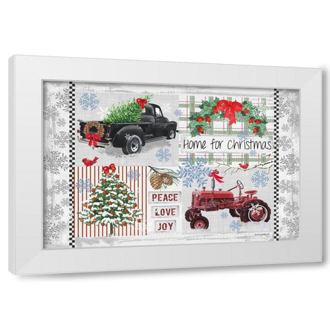 Nostalgia III White Modern Wood Framed Art Print by Phillips, Anita