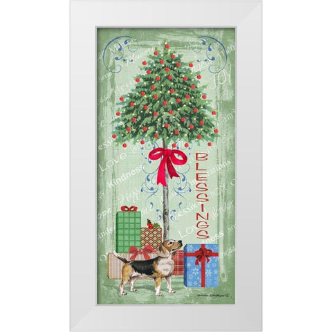 Half Tree II White Modern Wood Framed Art Print by Phillips, Anita