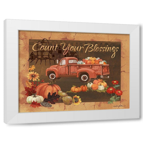 Count Your Blessings IV White Modern Wood Framed Art Print by Phillips, Anita