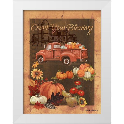 Count Your Blessings VI White Modern Wood Framed Art Print by Phillips, Anita