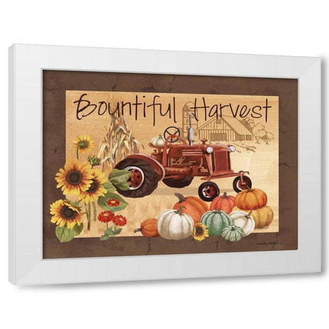 Bountiful Harvest White Modern Wood Framed Art Print by Phillips, Anita