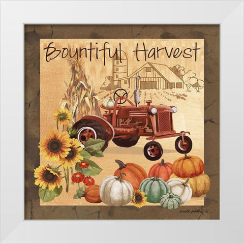 Bountiful Harvest II White Modern Wood Framed Art Print by Phillips, Anita