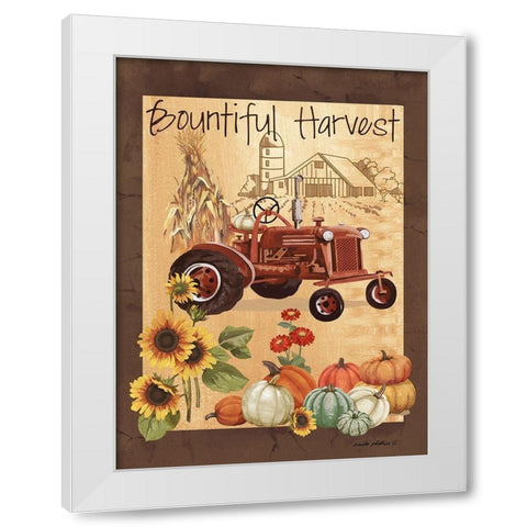 Bountiful Harvest III White Modern Wood Framed Art Print by Phillips, Anita