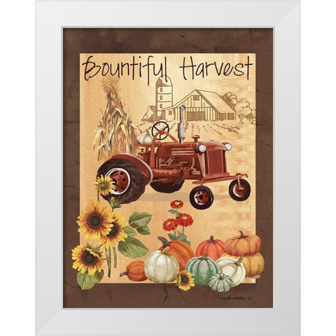 Bountiful Harvest III White Modern Wood Framed Art Print by Phillips, Anita