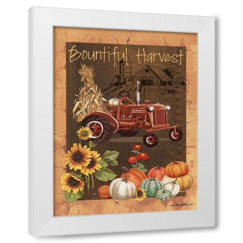 Bountiful Harvest VI White Modern Wood Framed Art Print by Phillips, Anita