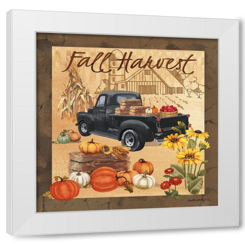 Fall Harvest II White Modern Wood Framed Art Print by Phillips, Anita