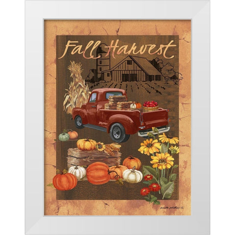 Fall Harvest VI White Modern Wood Framed Art Print by Phillips, Anita