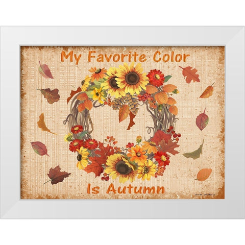 My Favorite Color White Modern Wood Framed Art Print by Phillips, Anita