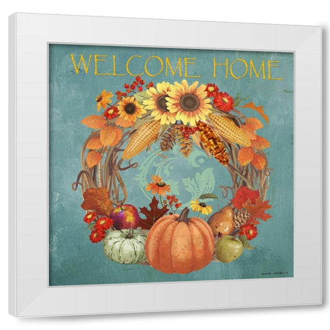 Welcome Home White Modern Wood Framed Art Print by Phillips, Anita