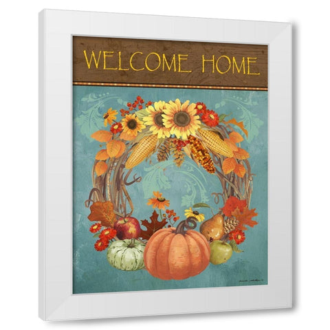 Welcome Home White Modern Wood Framed Art Print by Phillips, Anita