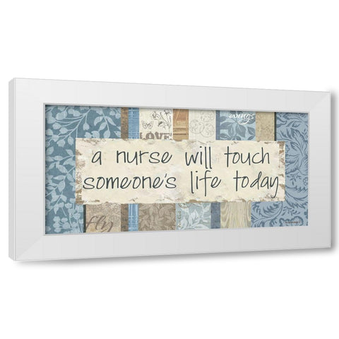 Someones Life White Modern Wood Framed Art Print by Phillips, Anita