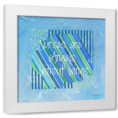 Angels No Wings White Modern Wood Framed Art Print by Phillips, Anita