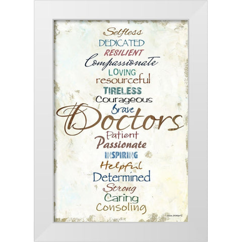 Doctors Are White Modern Wood Framed Art Print by Phillips, Anita