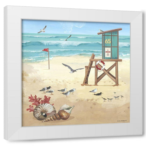 Lifeguard I White Modern Wood Framed Art Print by Phillips, Anita