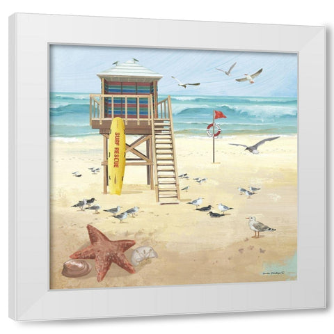 Lifeguard II White Modern Wood Framed Art Print by Phillips, Anita