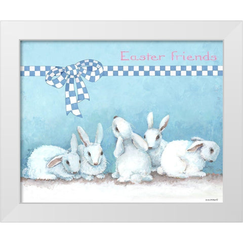 Bunny Gift II White Modern Wood Framed Art Print by Phillips, Anita