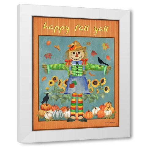 Sunflower Seeds White Modern Wood Framed Art Print by Phillips, Anita